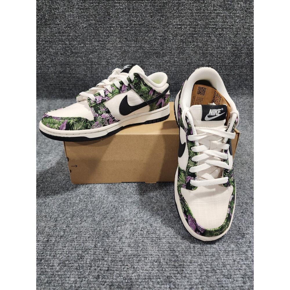 NEW Nike Dunk Low NN Floral Tapestry Phantom FN7105-030 Women’s 8.5 / Men’s 7